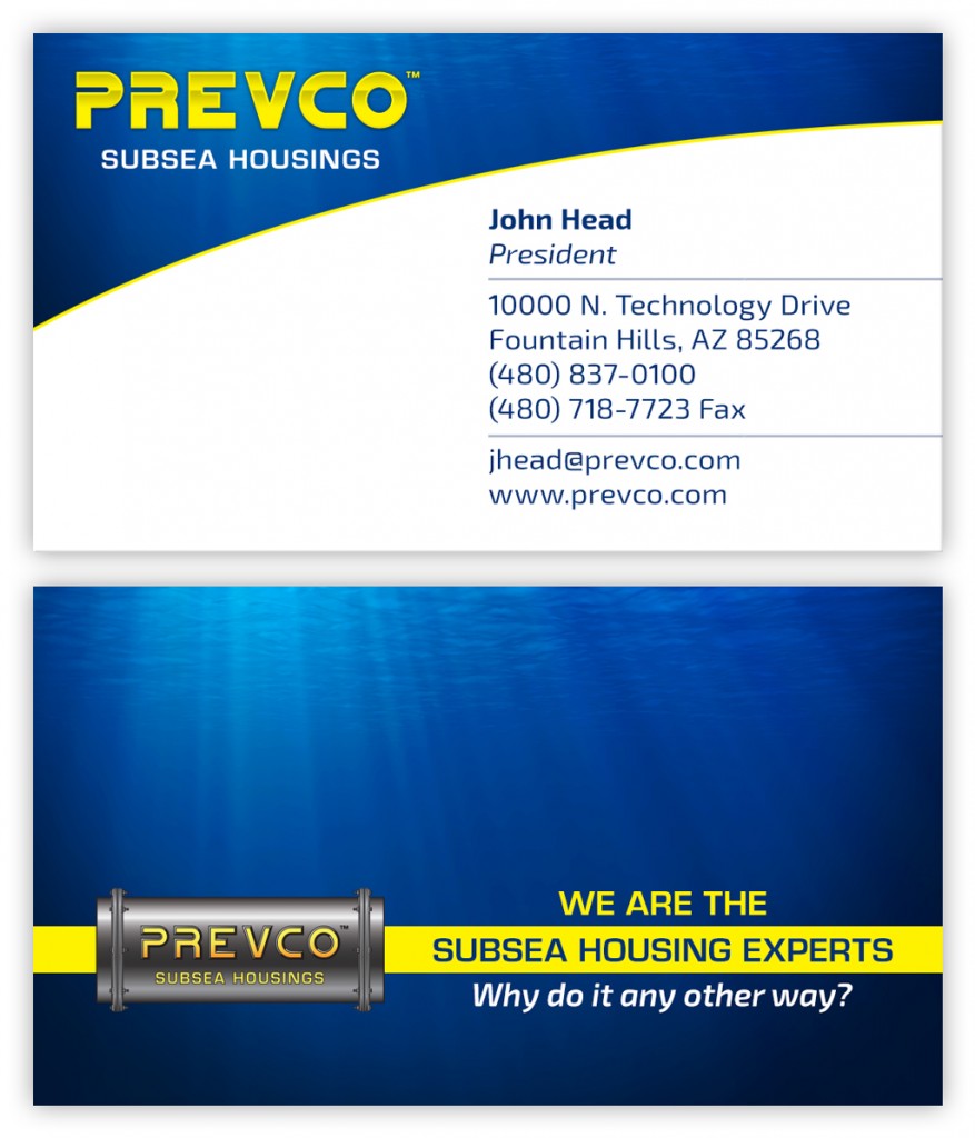 Business card design for engineering consultancy