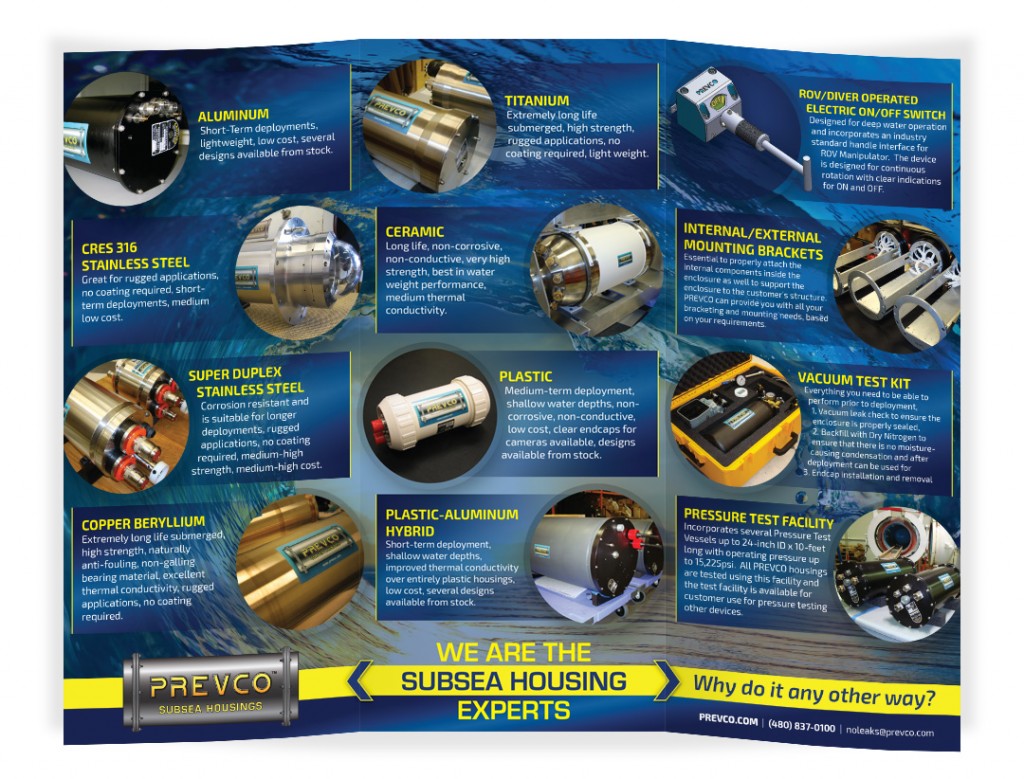 Product brochure for subsea company