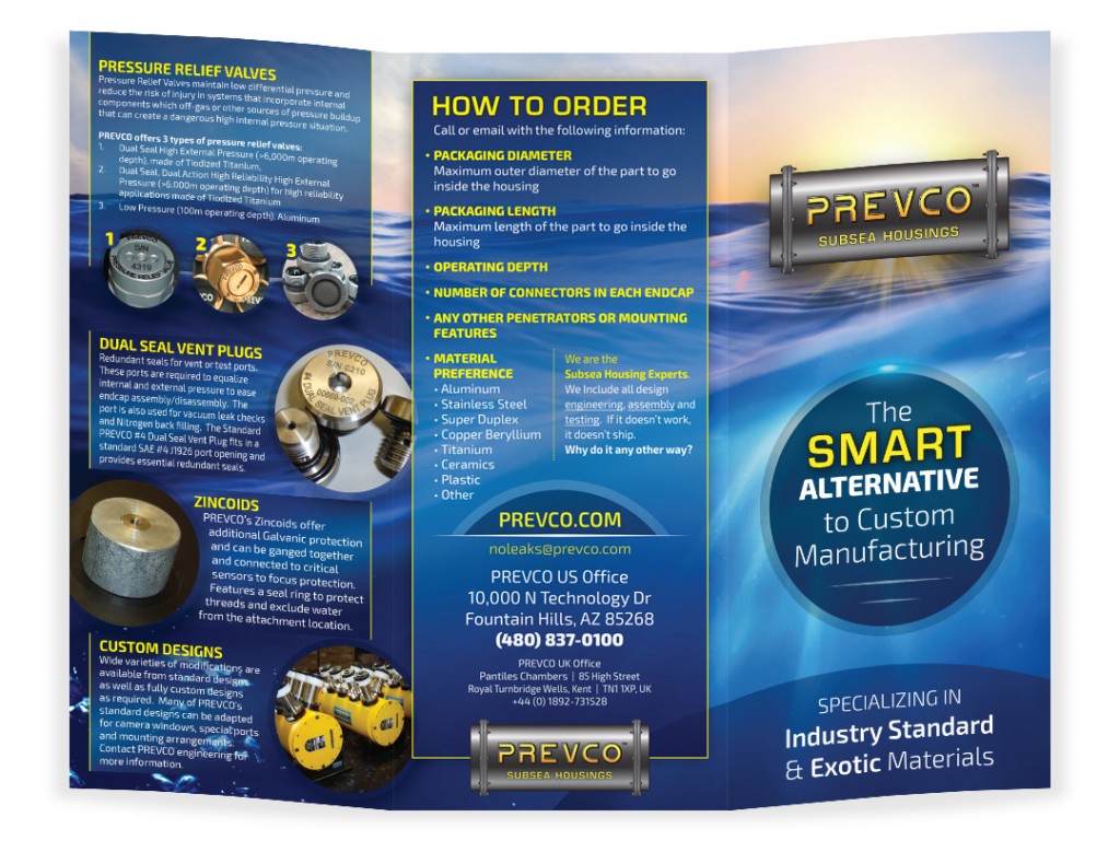 Brochure design for subsea products