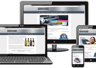 Responsive WordPress website design for printing company