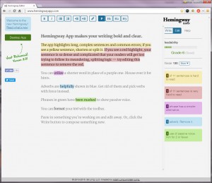 Hemingway Editor app