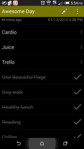 Awesome Day to-do list