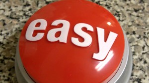 easy button close-up