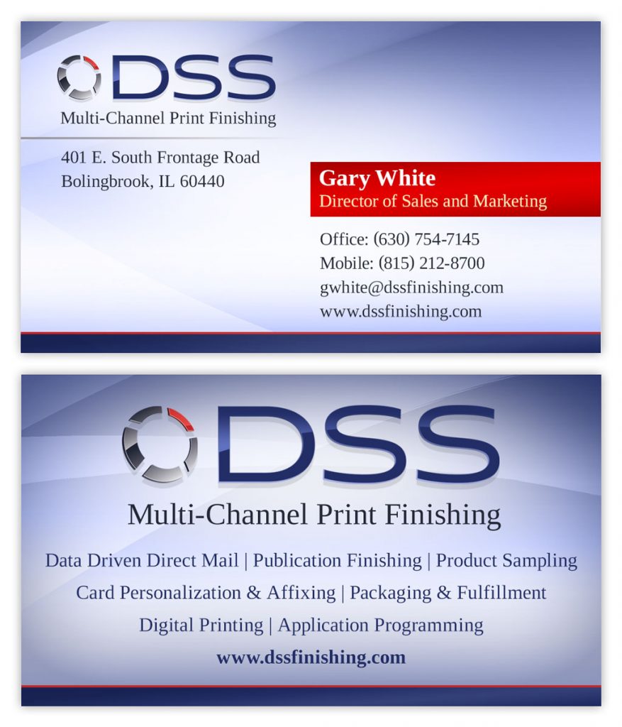 Printing company business card design