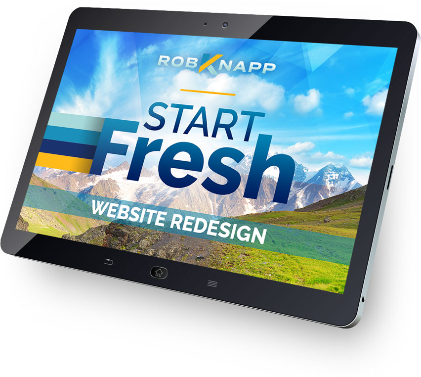 Mobile responsive website redesign tablet design