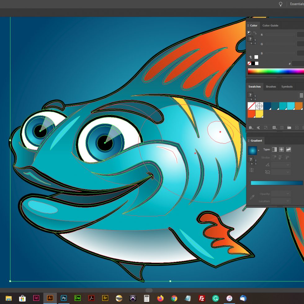 Cartoon Fish Character Design - Rob Knapp Design