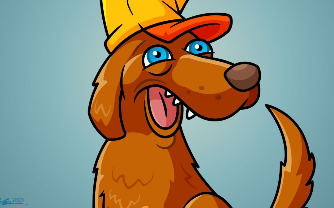 Hunting Dog Character Illustration