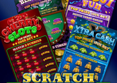 Lottery Scratchers App Store advertising for iPad